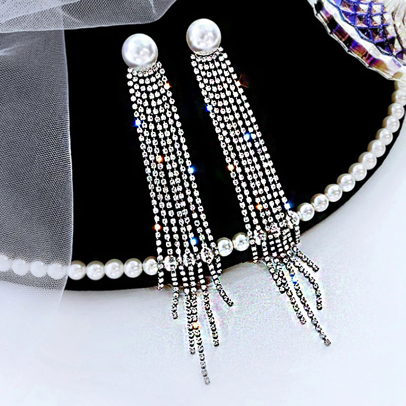 Crystal Cascade Earrings
