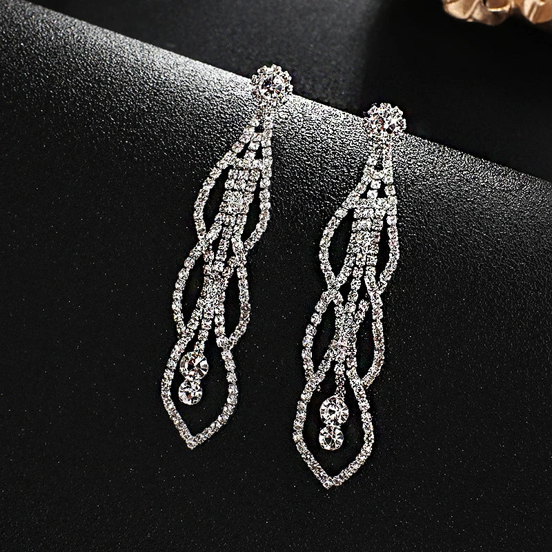 Crystal Cascade Earrings