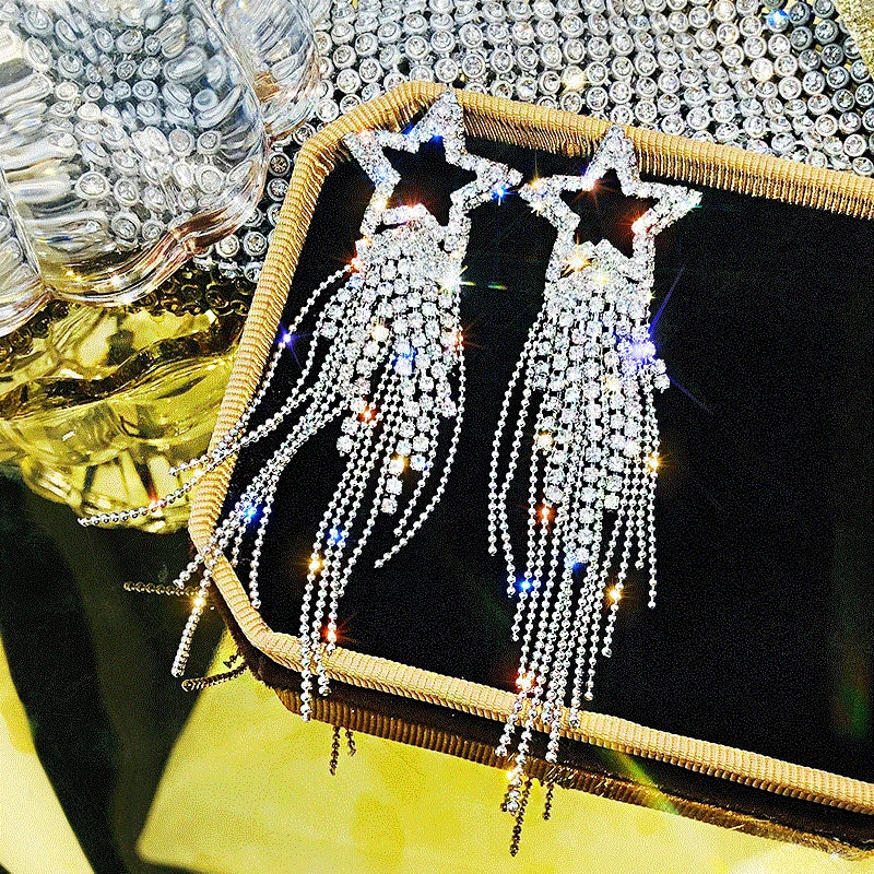 Crystal Cascade Earrings