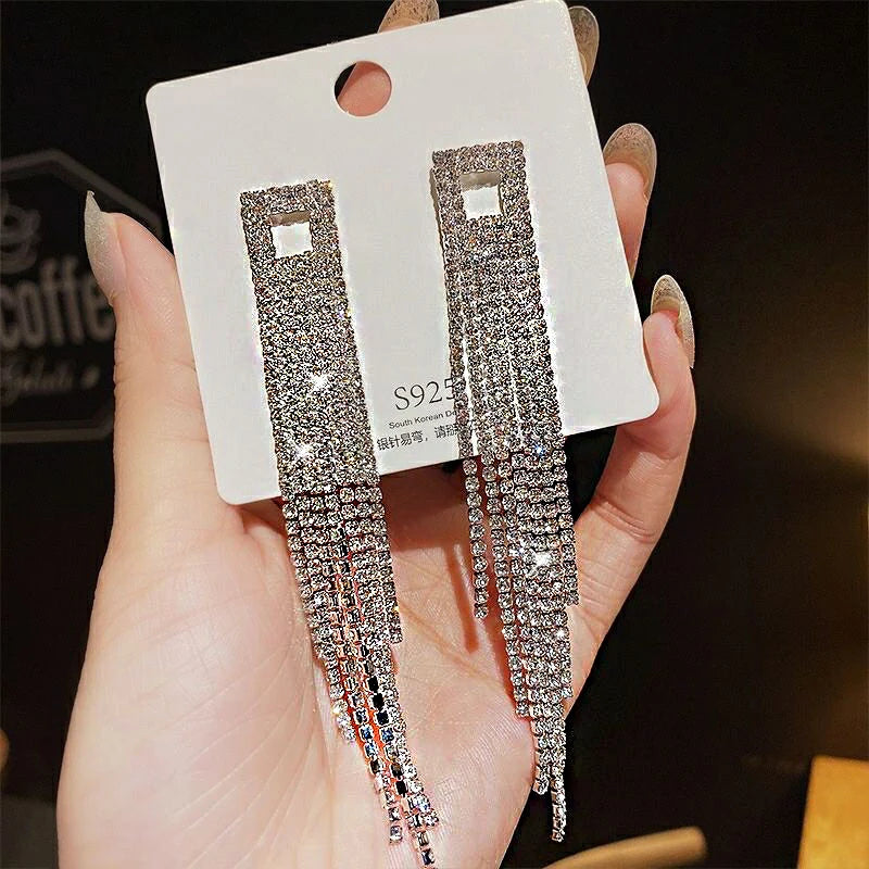 Crystal Cascade Earrings