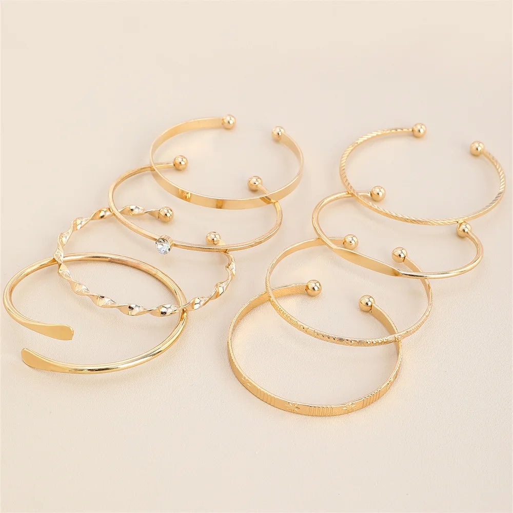 Crystal Twist Bracelet Set