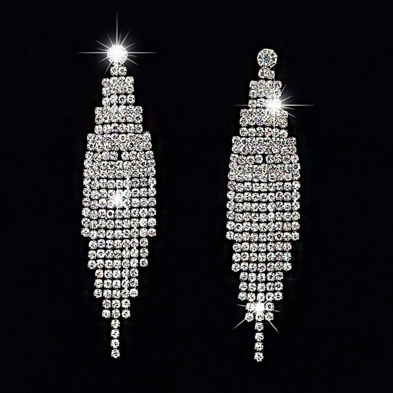 Crystal Cascade Earrings