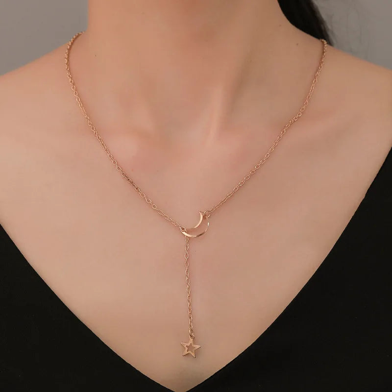 Moon Star Choker Necklace ⭐