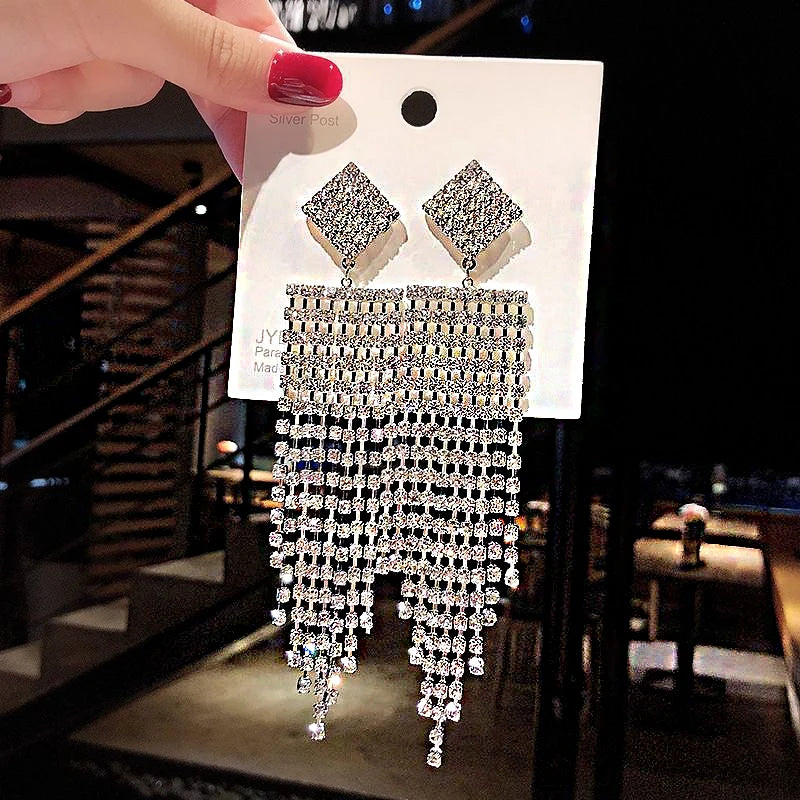 Crystal Cascade Earrings