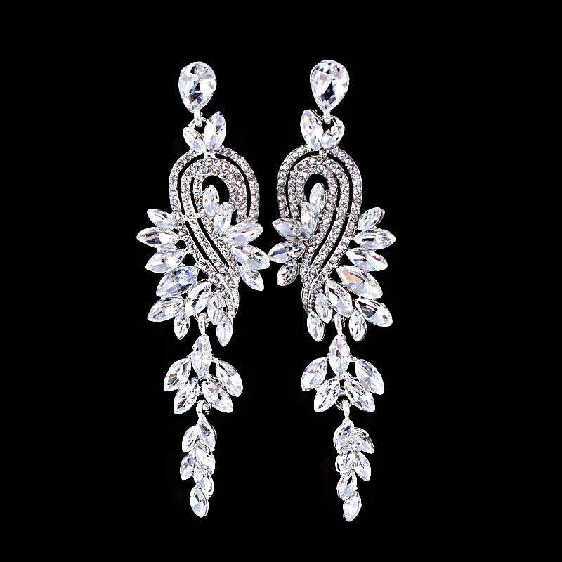 Crystal Cascade Earrings