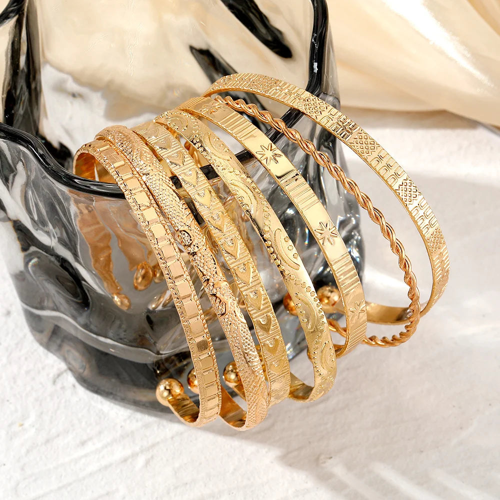 Goth Heart Bracelet Set