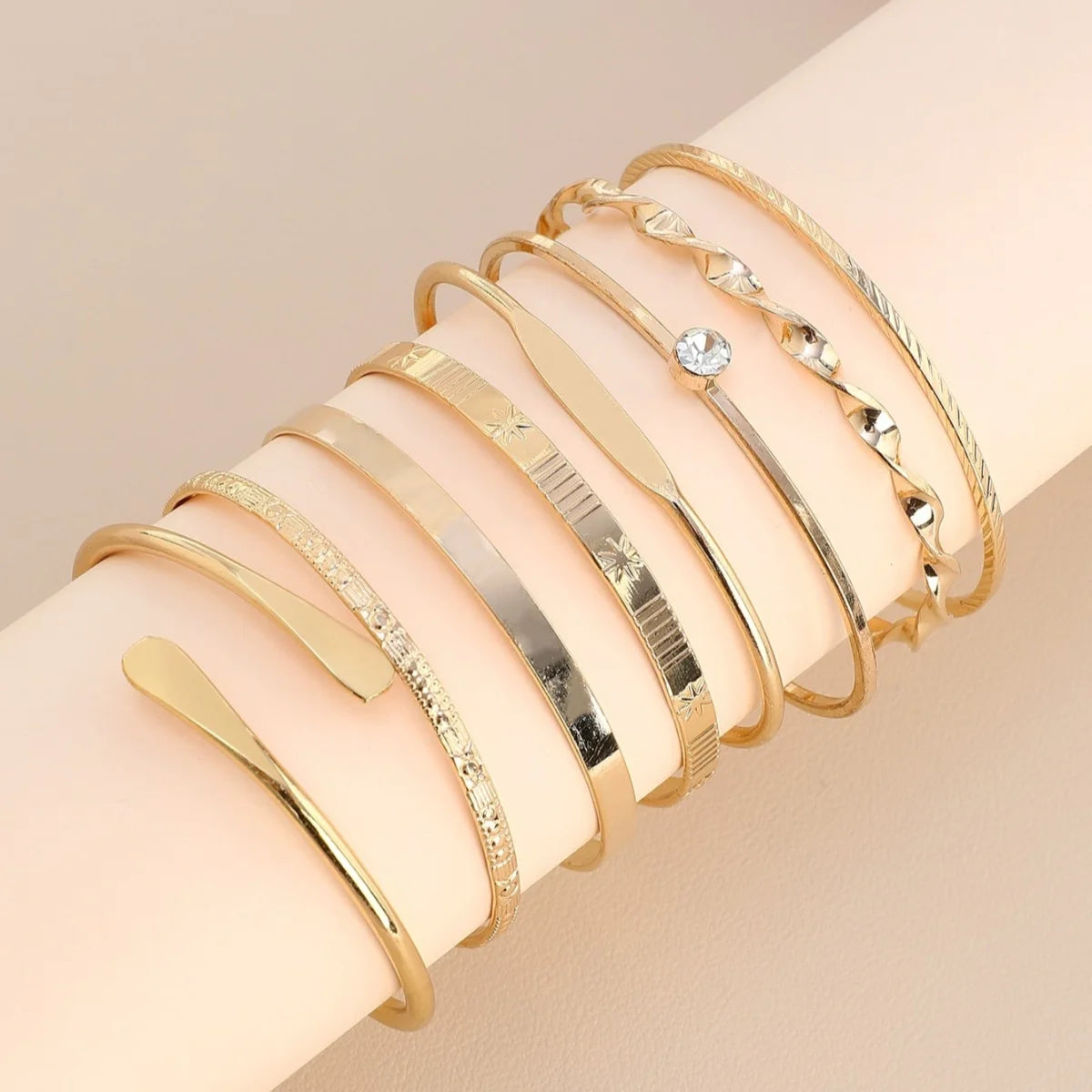 Crystal Twist Bracelet Set