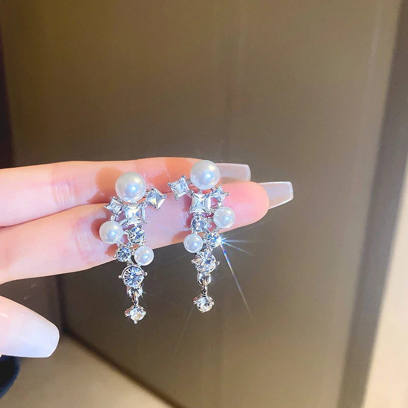 Crystal Cascade Earrings