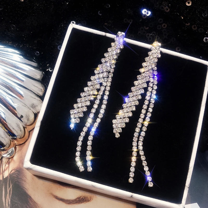 Crystal Cascade Earrings