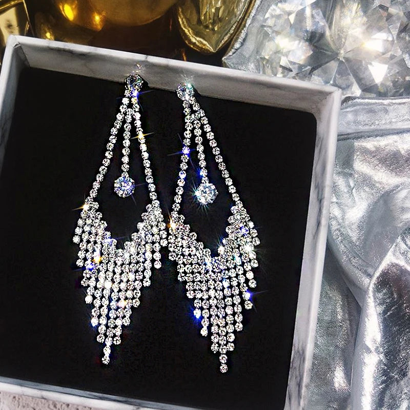 Crystal Cascade Earrings