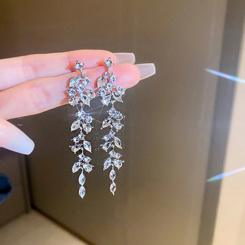 Crystal Cascade Earrings