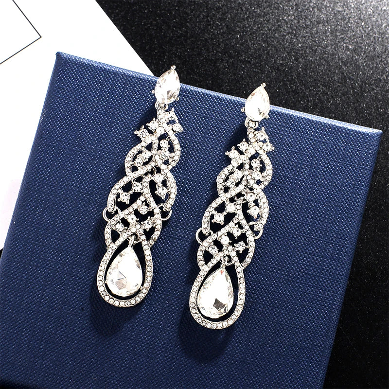 Crystal Cascade Earrings