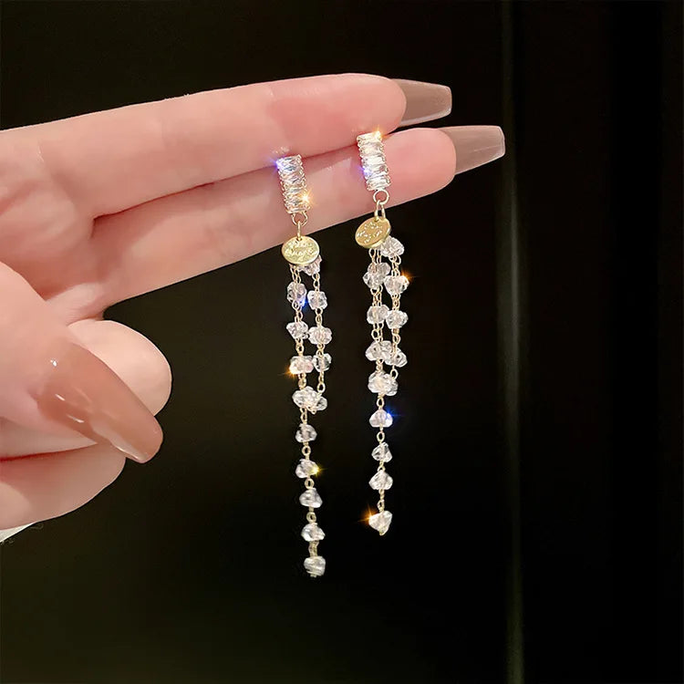 Crystal Cascade Earrings
