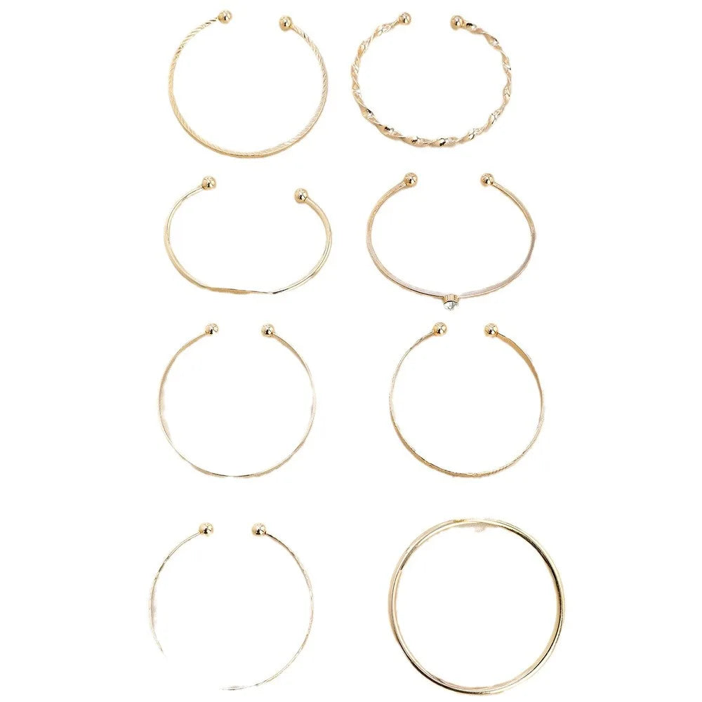 Crystal Twist Bracelet Set