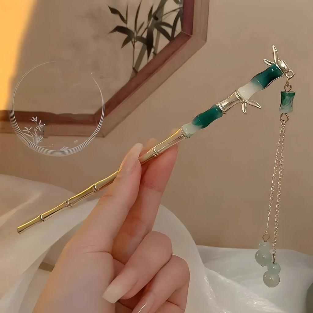 Floral Tassel Hair Pin