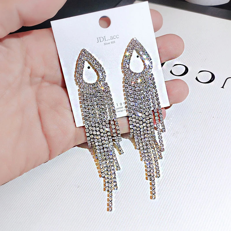 Crystal Cascade Earrings