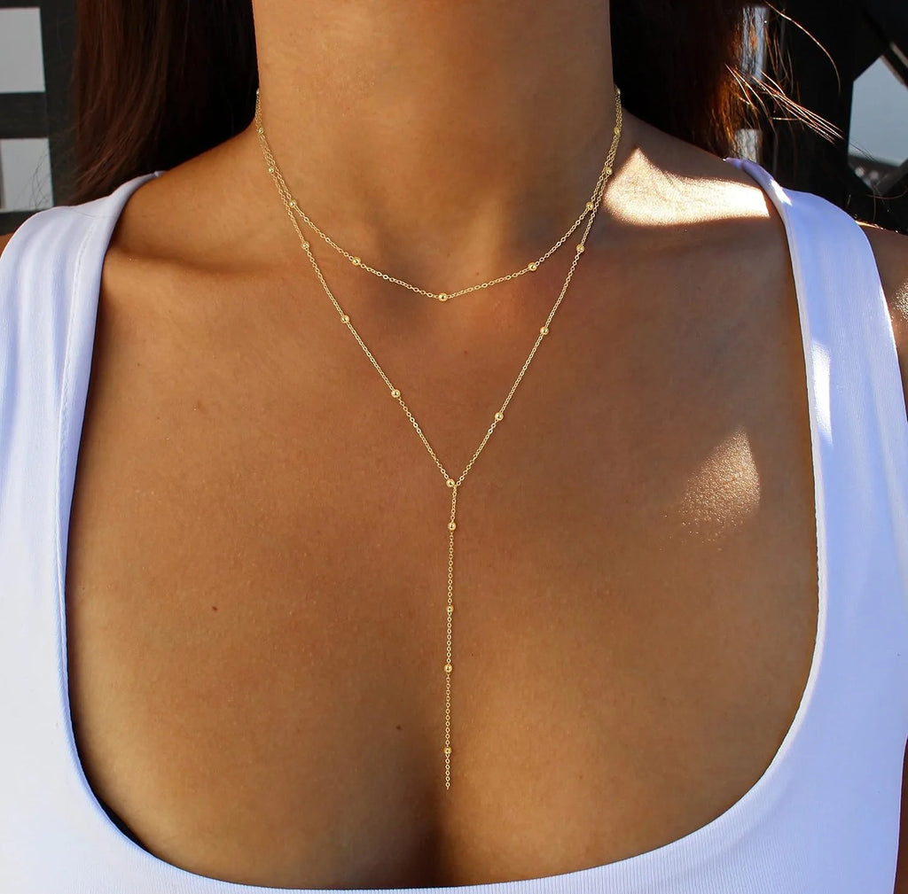Golden Cascade Necklace