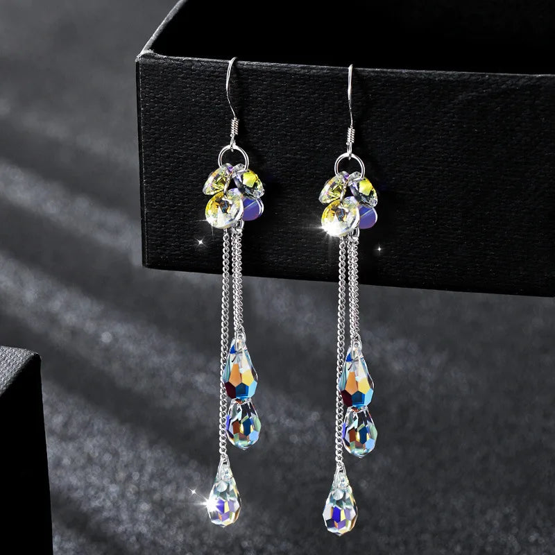 Crystal Cascade Earrings