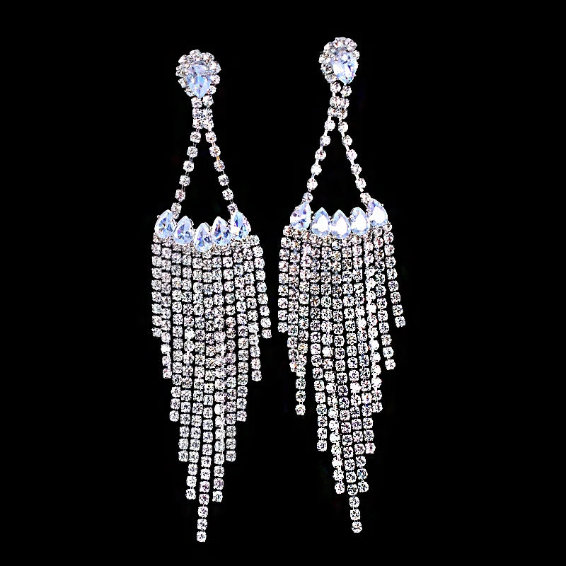 Crystal Cascade Earrings