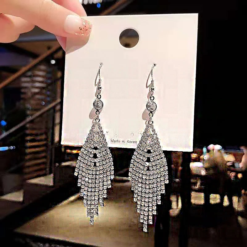 Crystal Cascade Earrings