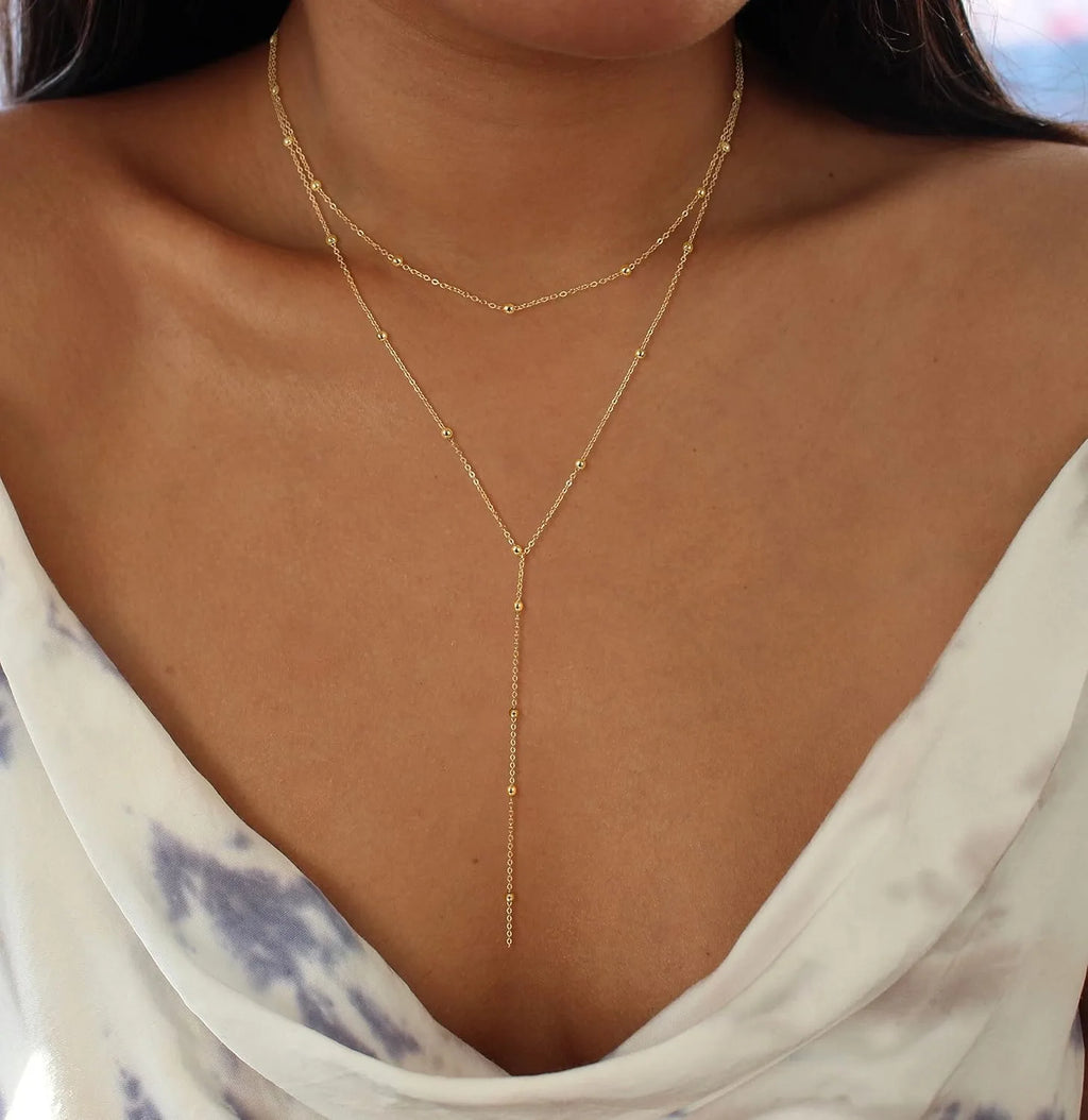 Golden Cascade Necklace