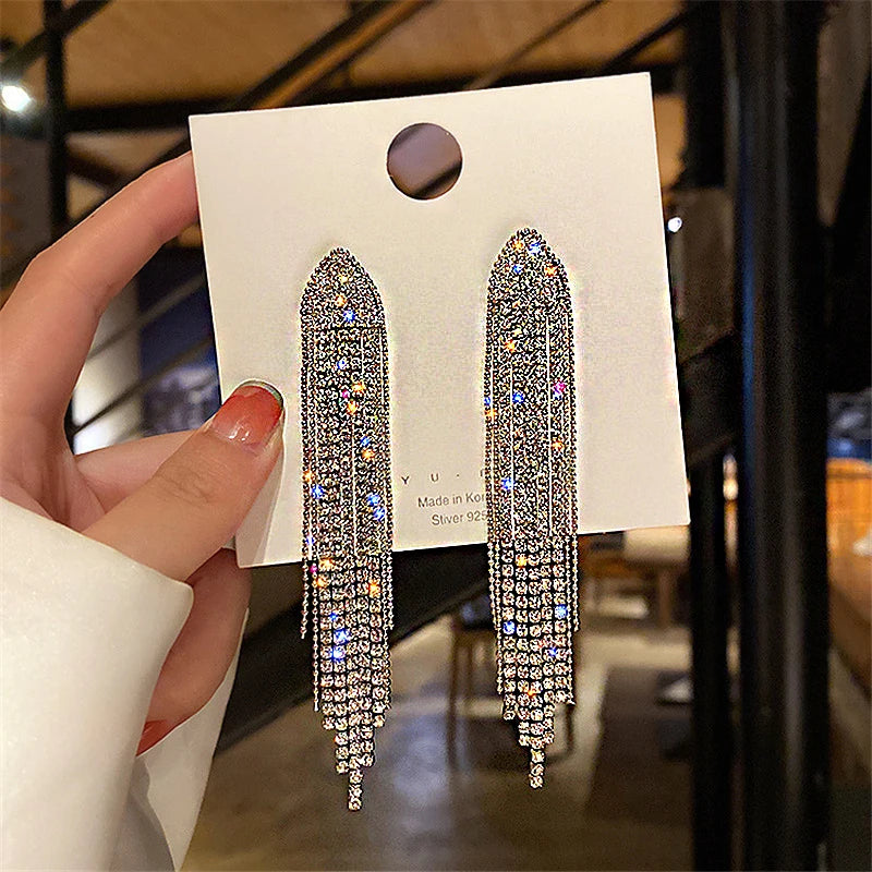 Crystal Cascade Earrings