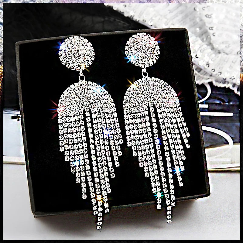 Crystal Cascade Earrings